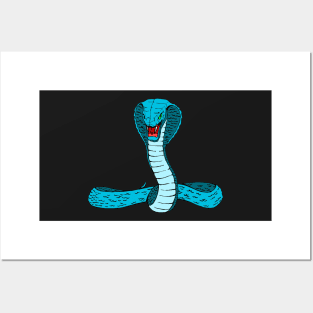 Blue snake Posters and Art